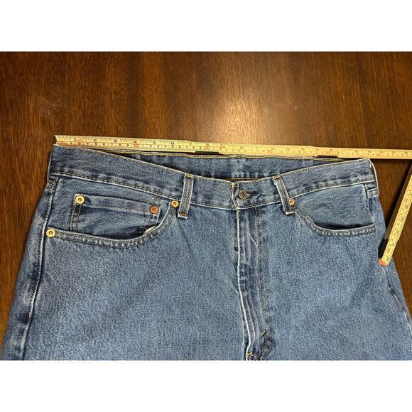 Levi 505 Jeans Men 38x30 Classic Academia Twee Western Cowboy Aztec Minimalist - Picture 5 of 11